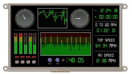 9″ intelligent embedded display uLCD-90