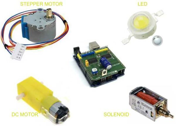 8 Channel Inductive Load Driver Arduino Shield - Electronics-Lab.com