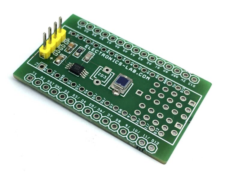 Photodiode Amplifier for Visible Light Using OPA381 – Arduino Nano Shield