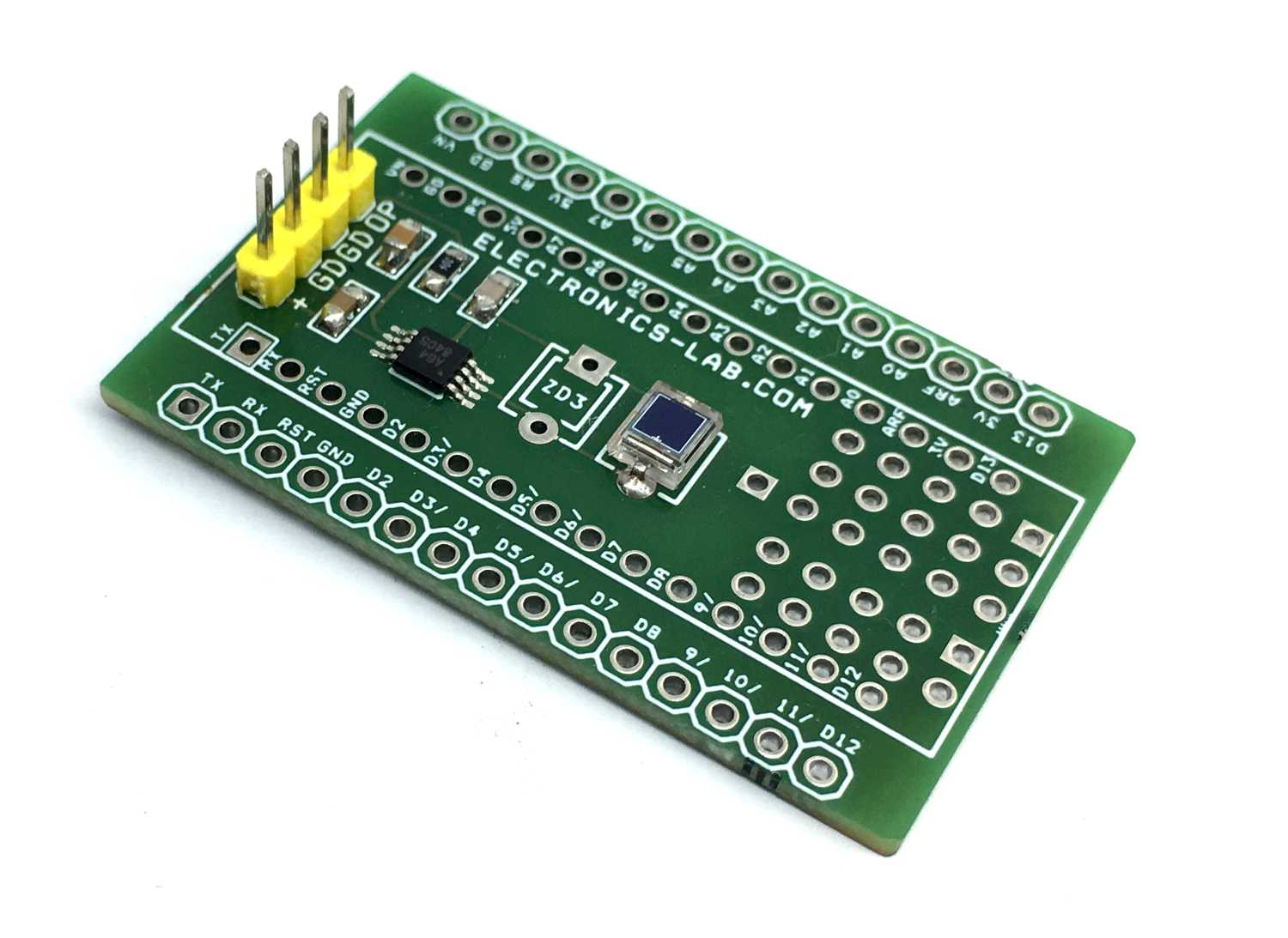 Photodiode Amplifier for Visible Light Using OPA381 – Arduino Nano Shield