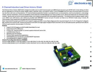 8 Channel Inductive Load Driver Arduino Shield - Electronics-Lab.com
