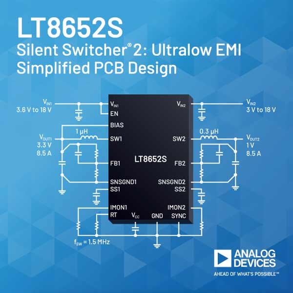New Silent Switcher Offers 95% Efficiency at 2 MHz