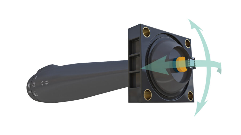 3D magnetic field sensor allows the selectable measurement of X, Y, and Z magnetic fields