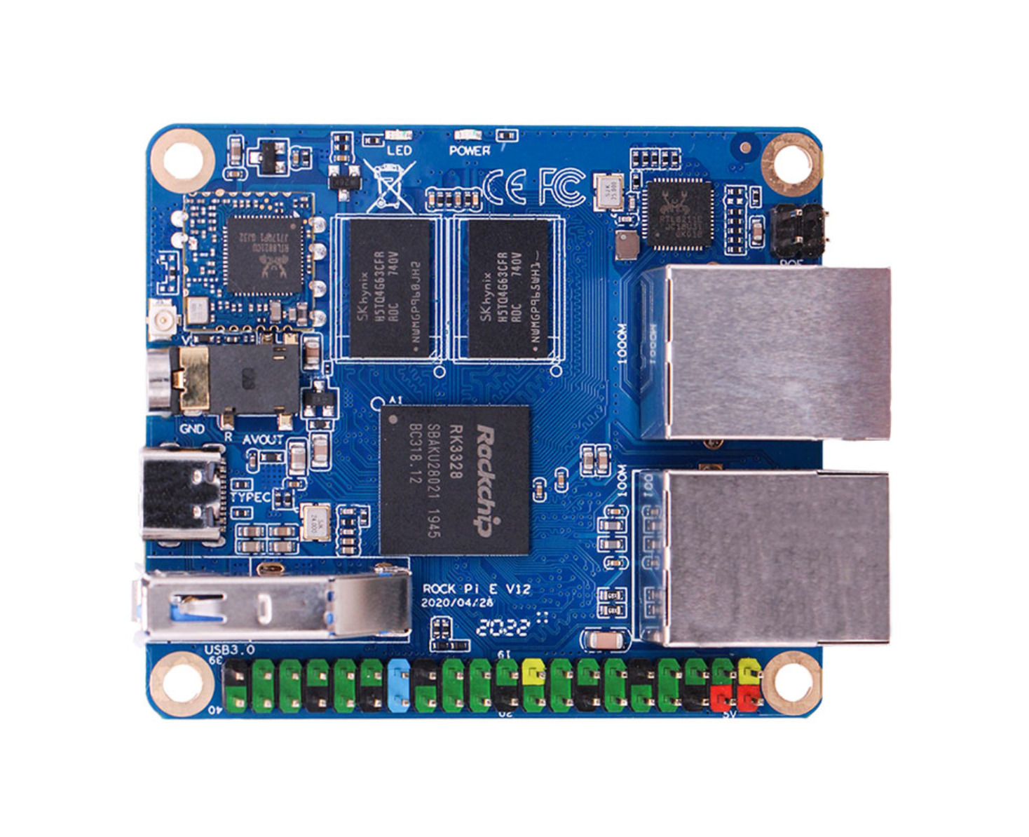 ROCK Pi E SBC Features Rockchip RK3328, With 64bits quad core processor