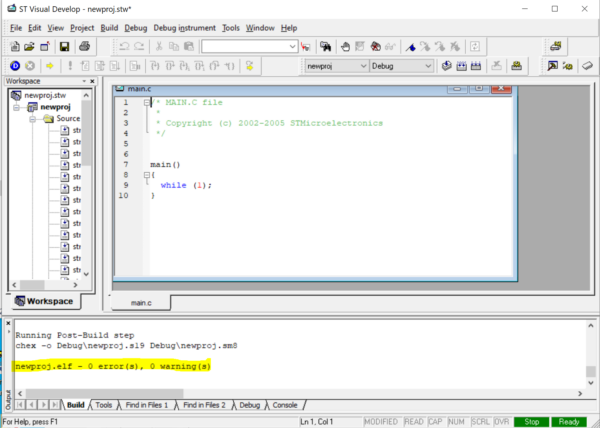 Getting Started with STM8S using STVD and Cosmic C Compiler ...