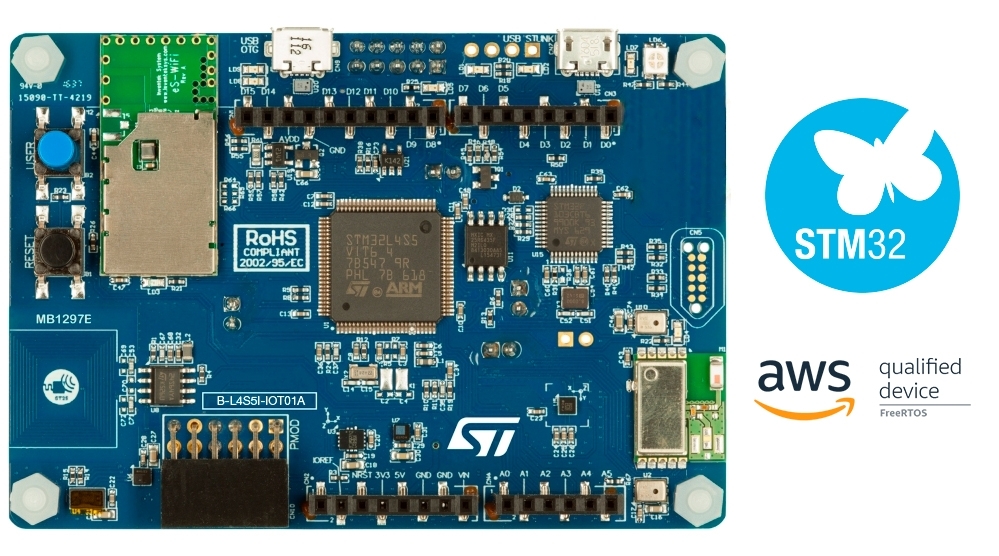 STM32L4+ Discovery kit IoT node, low-power wireless, BLE, NFC, WiFi