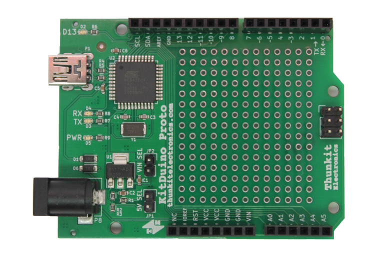 Meet the KitDuino: The Atmega32u4 based Development Board