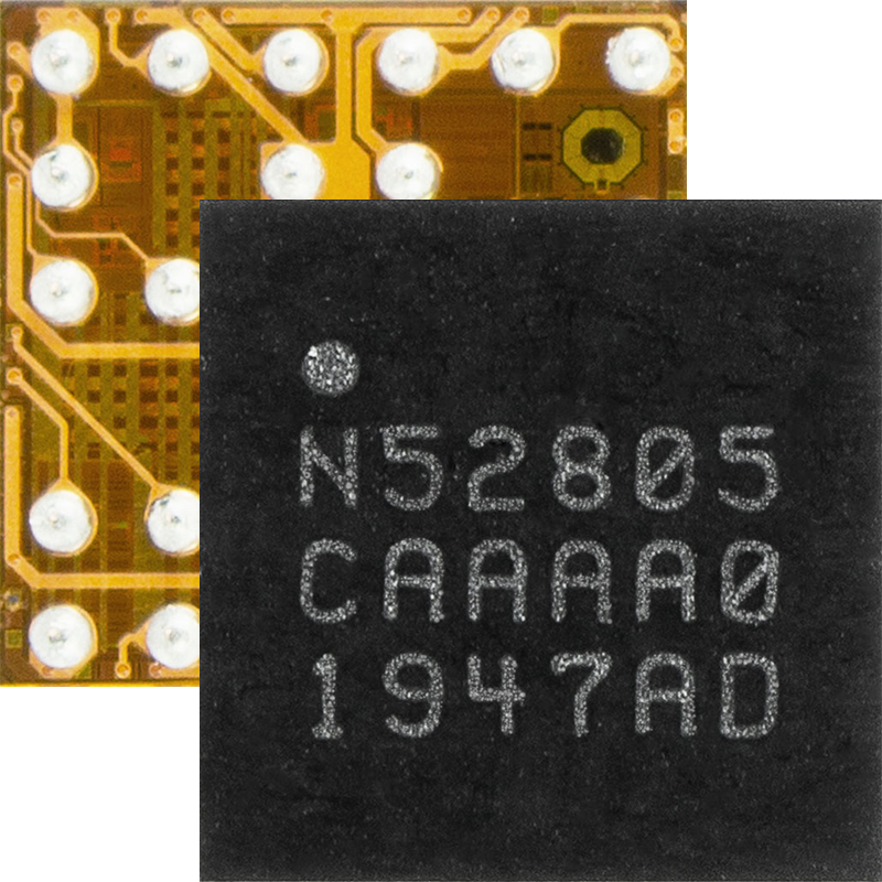 nRF52805 Bluetooth 5.2 SoC features a WLSCP, enhanced for small two layer PCB models