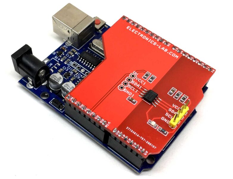 Optically Isolated Bidirectional I2C Shield For Arduino