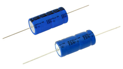 Latest Electrolytic Capacitors from Vishay Come in Cylindrical Aluminum Case