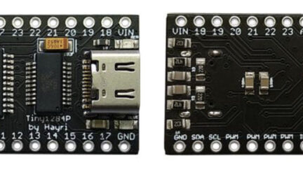 Tiny1284P is Based on ATmega1284P microcontroller and Uses USB Type-C for Power and Programming