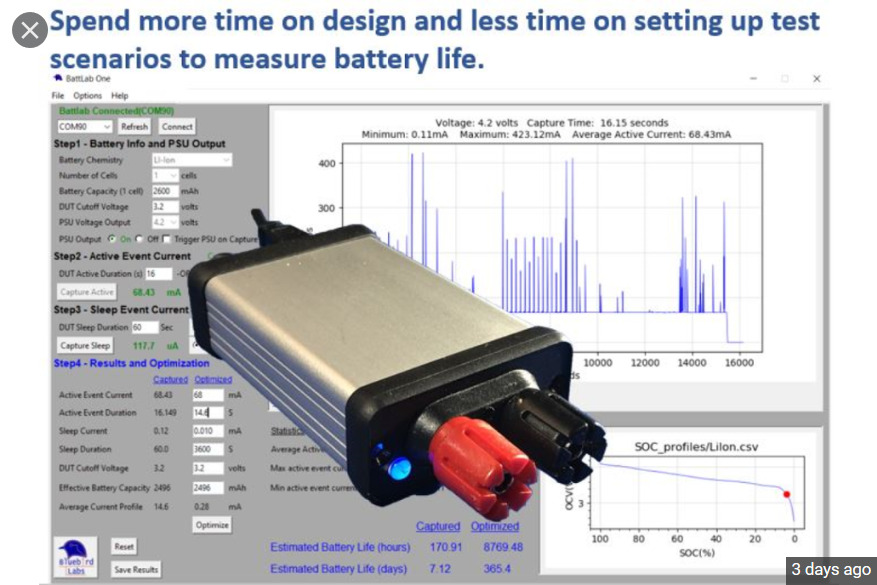 BattLab-One Replace Your Battery, And Monitors Your Battery Life