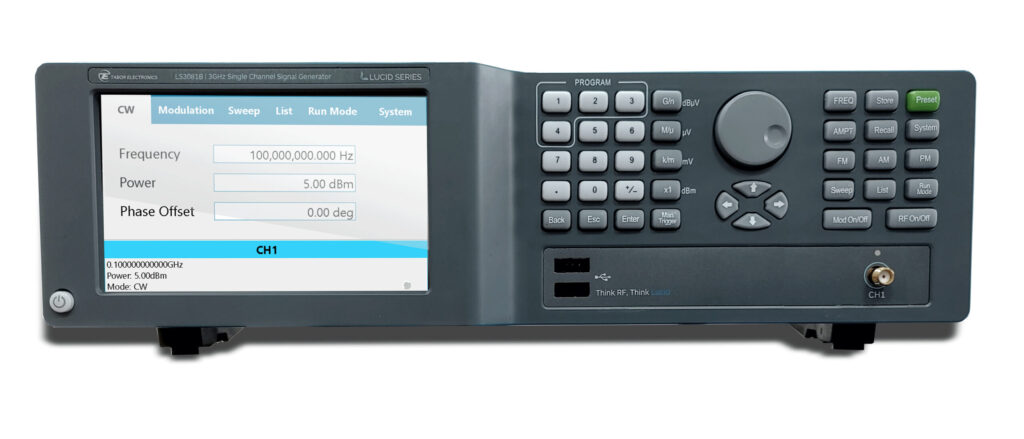 Feature-Rich Tabor LSxxx1B 3/6/12GHz Advanced Touch-Control Benchtop RF Generators Feature-Rich Tabor LSxxx1B 3/6/12GHz Advanced Touch-Control Benchtop RF Generators