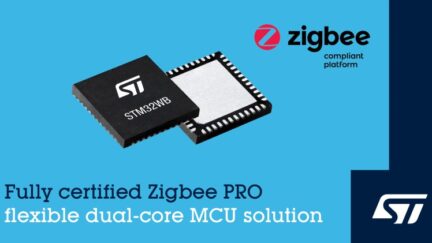 ST Release STM32WB Wireless Microcontrollers with Zigbee® 3.0