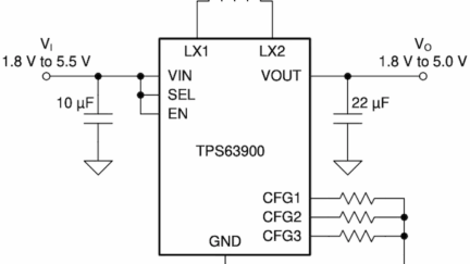Texas Instruments Introduces TPS63900 DC/DC Buck-Boost Converter