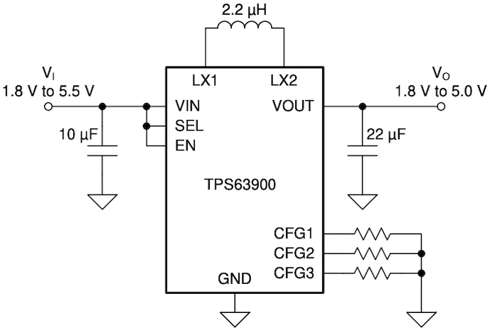 Texas Instruments Introduces TPS63900 DC/DC Buck-Boost Converter