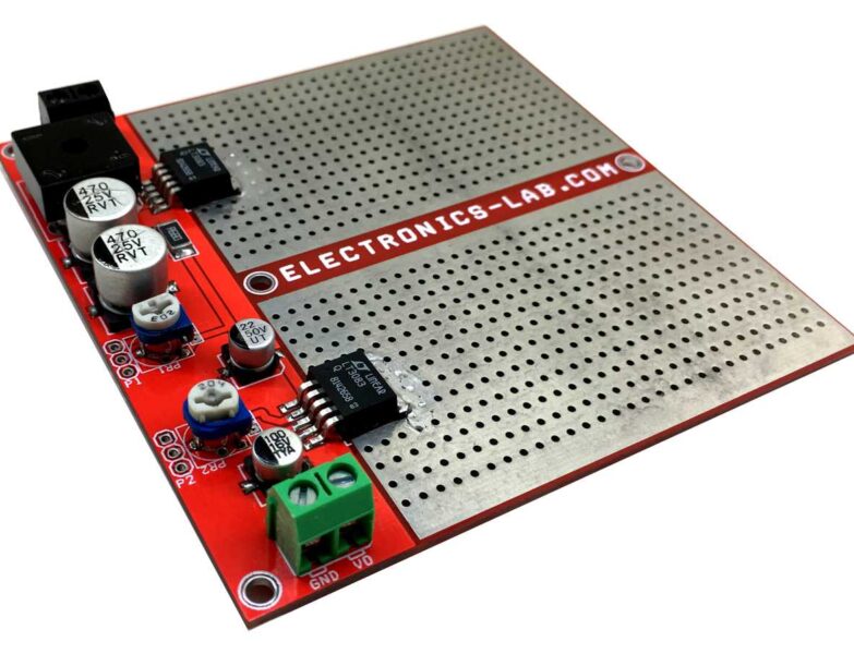 0 to 10 V Adjustable Lab Power Supply with Current Control