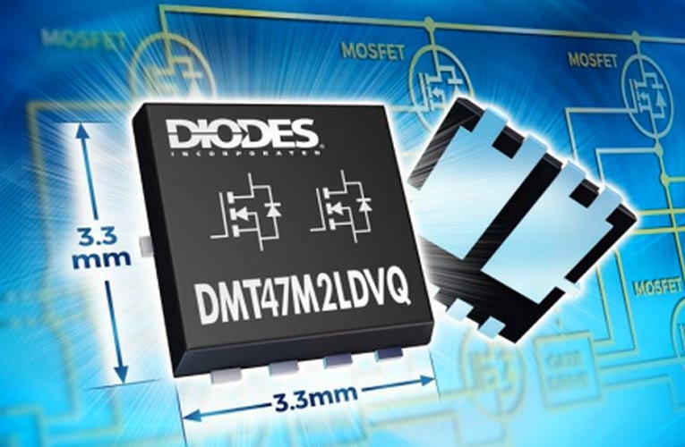 Tiny automotive-compliant, 40V dual MOSFET boasts low RDS(on) resistance