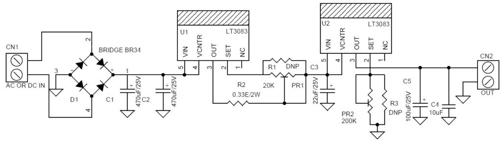 0 to 10 V Adjustable Lab Power Supply with Current Control