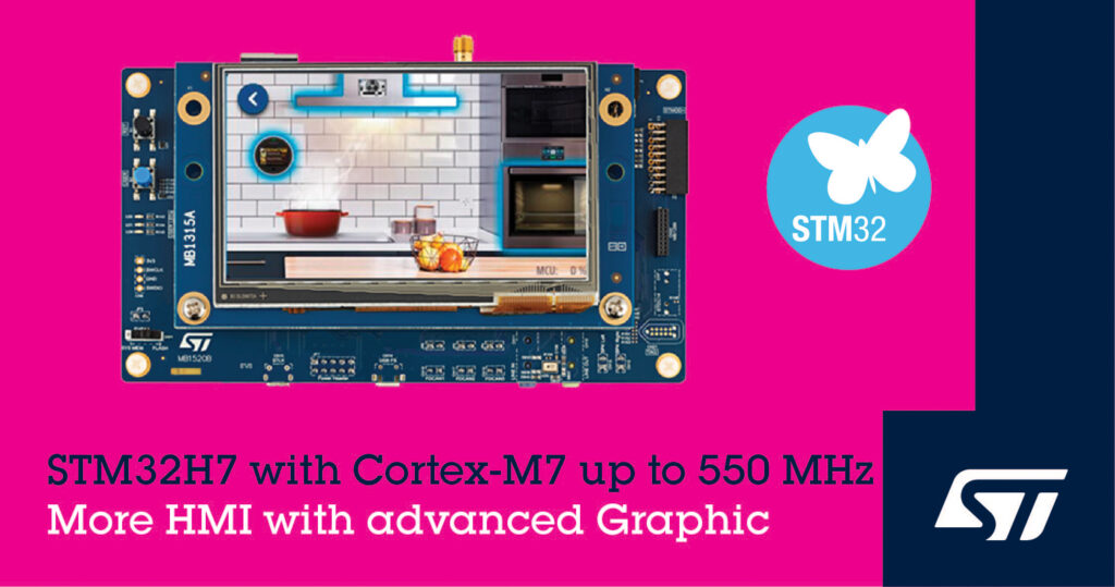 STMicroelectronics Raises Performance and Value for Smart, Connected Devices with Even Faster STM32H7 Microcontrollers