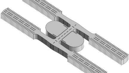 Tiny MEMs resonators integrate load capacitors