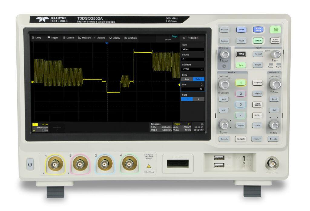 T3DSO2000A Series Advanced 500MHz Oscilloscopes