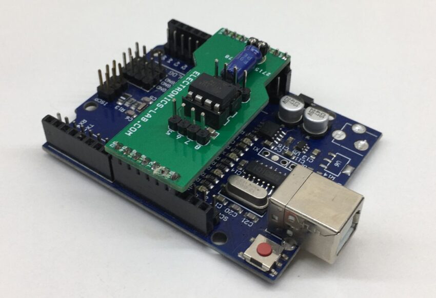 Attiny85 8-pin Arduino Programming Shield - Electronics-Lab
