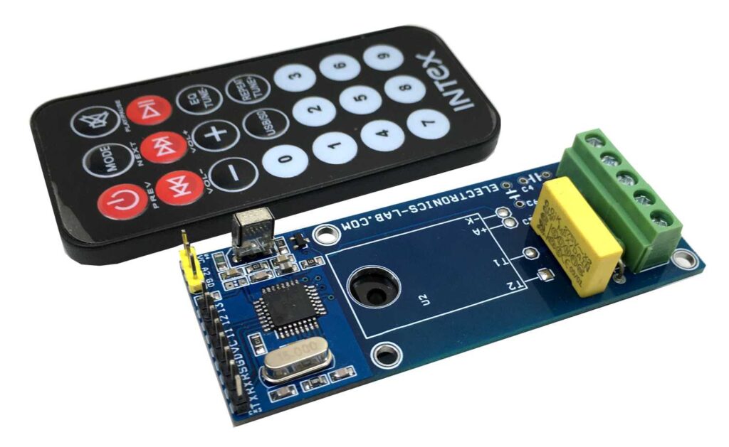 Infrared Remote-Controlled AC Load ON/OFF switch with SSR