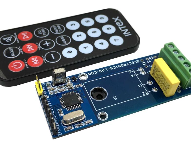 Infrared Remote-Controlled AC Load ON/OFF switch with SSR