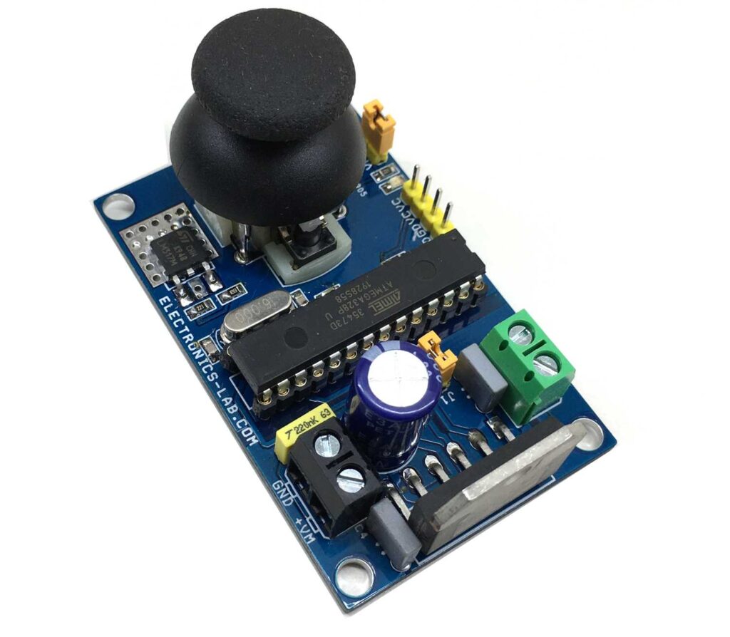 Brushed DC Motor Speed and Direction Controller Using Joystick