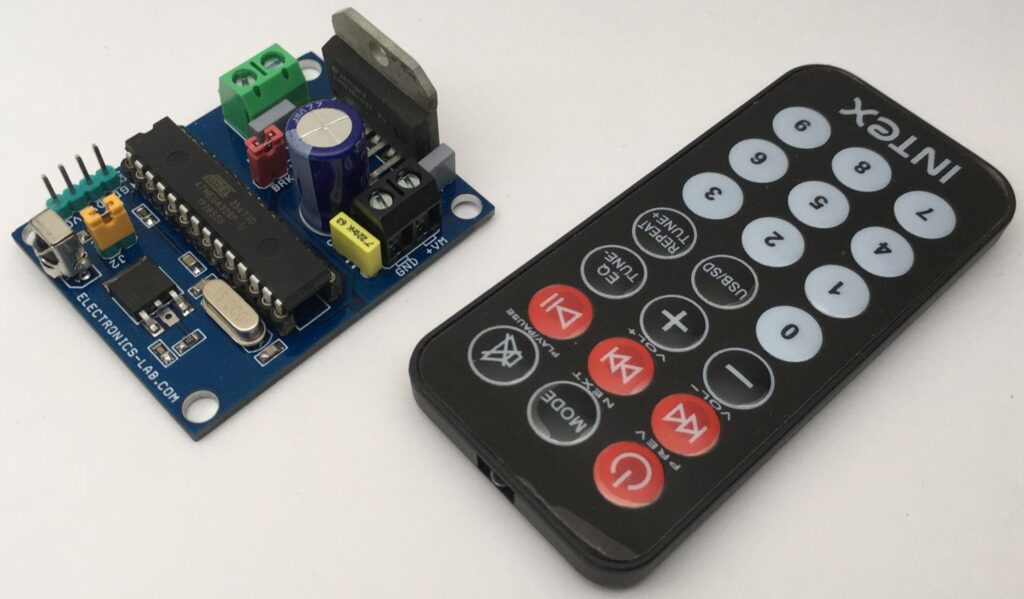 Brushed DC Motor Controller Using InfraRed Remote