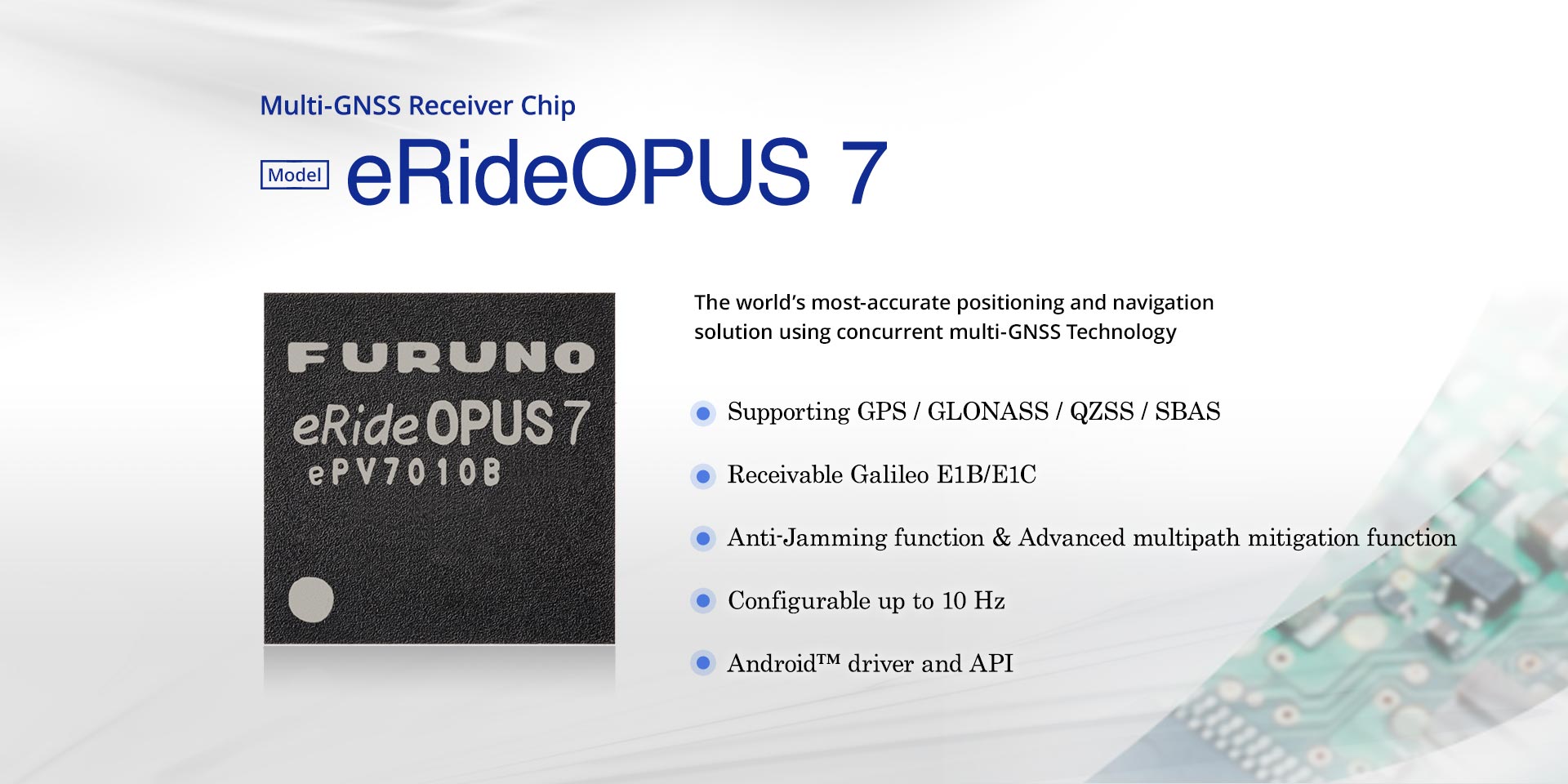 GPS/GNSS eRideOPUS 7 Modules GPS/GNSS eRideOPUS 7 Modules