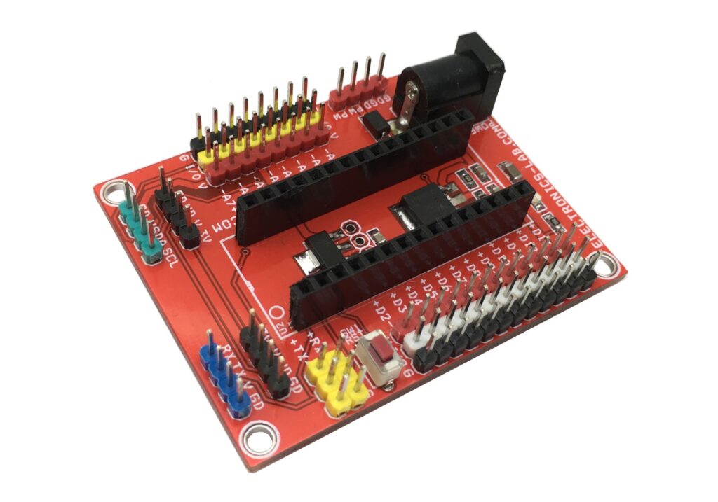 Expansion Shield - Breakout Board for Arduino Nano - Electronics-Lab