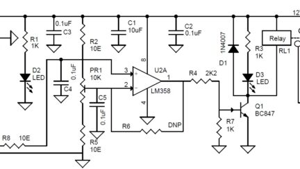 Analog Light Sensor + Light Sensitive Switch using OPT101