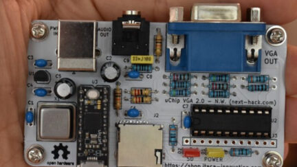 uChip VGA 2.0 is an Open hardware DIY retro-gaming console