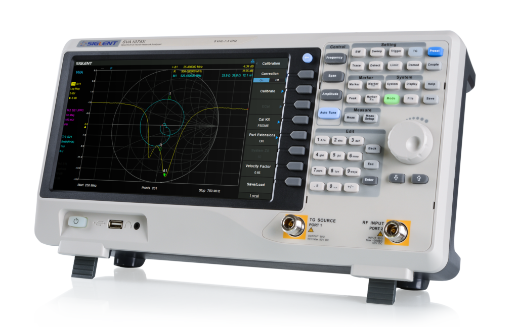 Economical SVA1075X 7.5GHz Spectrum / Vector Network Analyzer