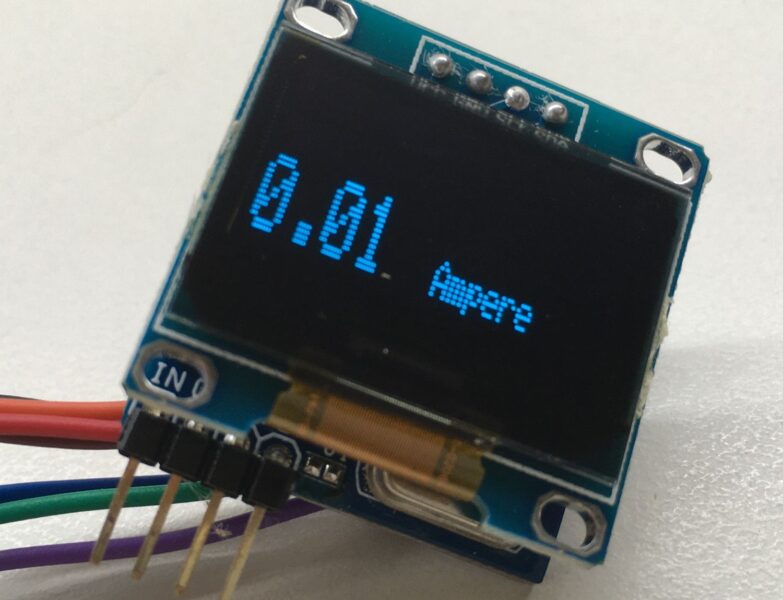 Current Meter Using 0.96″ OLED Display