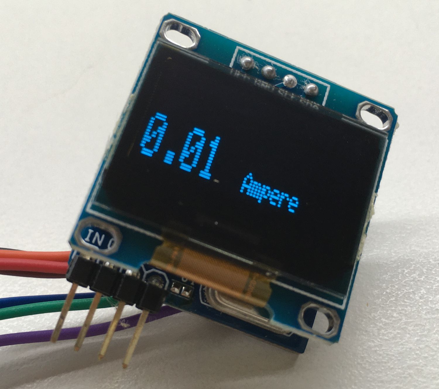 Current Meter Using 0.96″ OLED Display