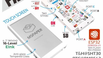 M5Paper – Touch Enabled e-ink Device to Bring Your IoT Projects to Life