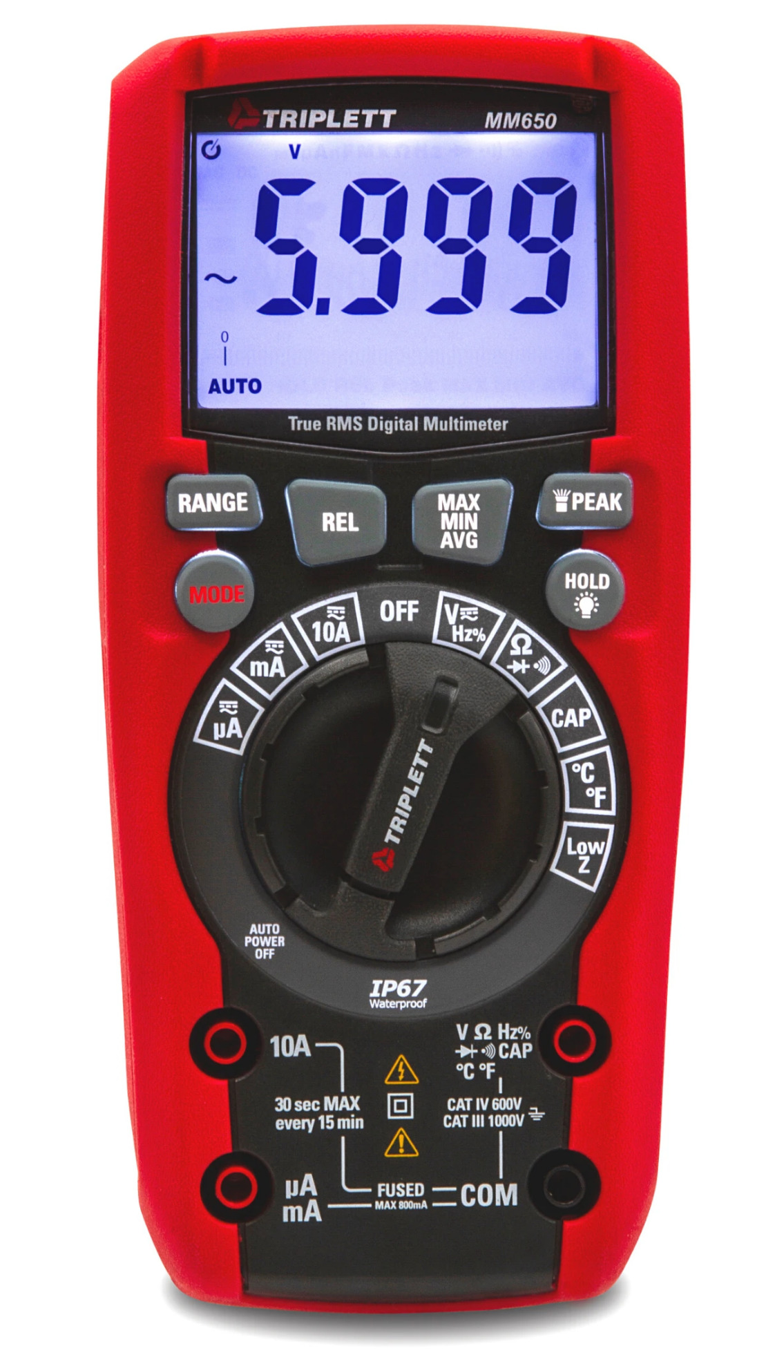 New Waterproof Digital Multimeter With 61 segment Bar Graph Electronics Lab