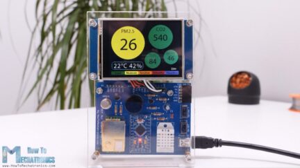 DIY Air Quality Monitor measures PM2.5, CO2, VOC, Ozone, Temp & Humidity
