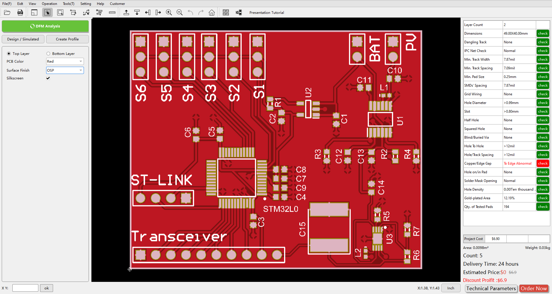 Who does not like a colorful PCB?