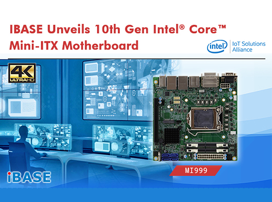 IBASE Unveils 10th Gen Intel® Core™ Mini-ITX Motherboard