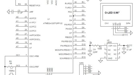 ThermoDuino – OLED Display Thermometer and Tiny Arduino Board