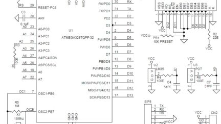 Low Cost Room Thermometer Using 16×2 LCD and Atmega328