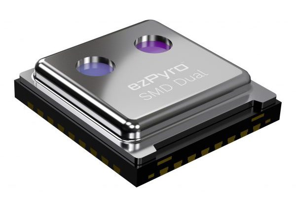 ezPyro SMD Dual pyroelectric sensor delivers efficiency