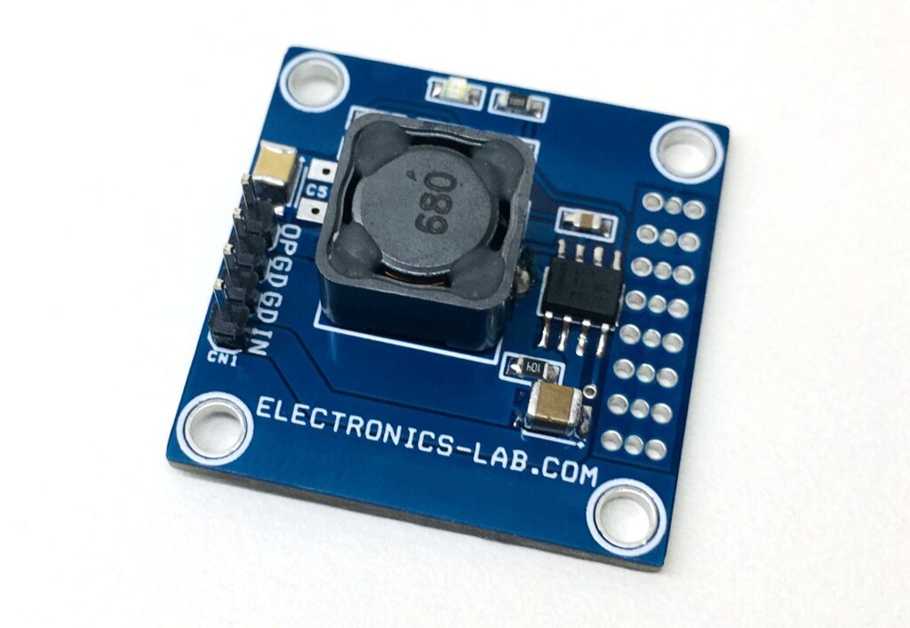 65V Input to 12Vdc Output – 1A synchronous buck DC/DC converter using LM5164