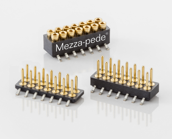 Mezza-pede 1.0mm pitch SMT Connectors from Advanced Interconnections Corp Mezza-pede 1.0mm pitch SMT Connectors from Advanced Interconnections Corp