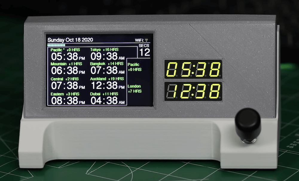 Arduino Nano 33 IoT-based NTP World Clock