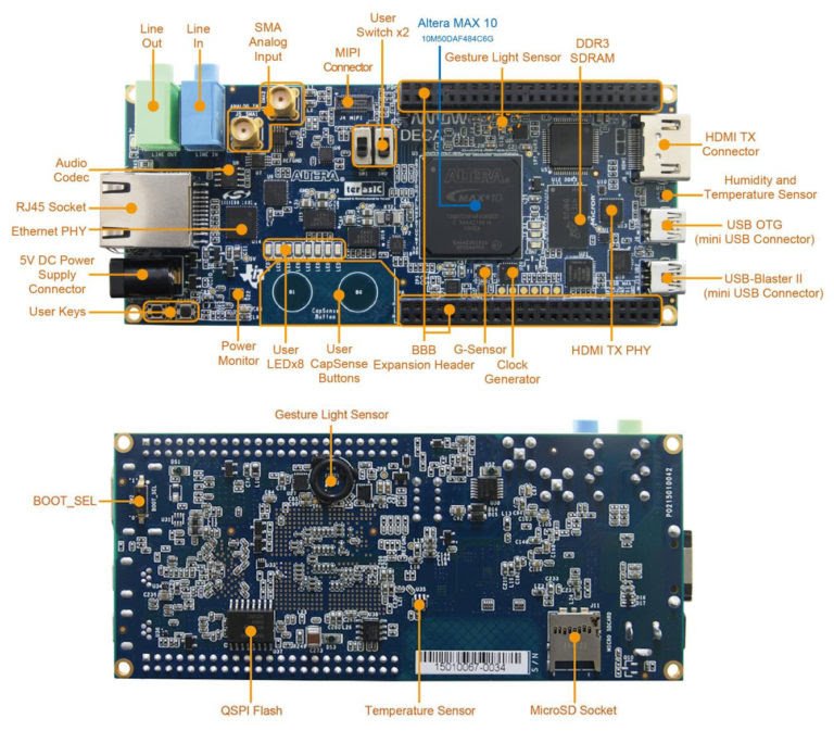 Arrow Deca Board With Intel S Max 10 Fpga Now Sells For 37 Electronics Lab Com